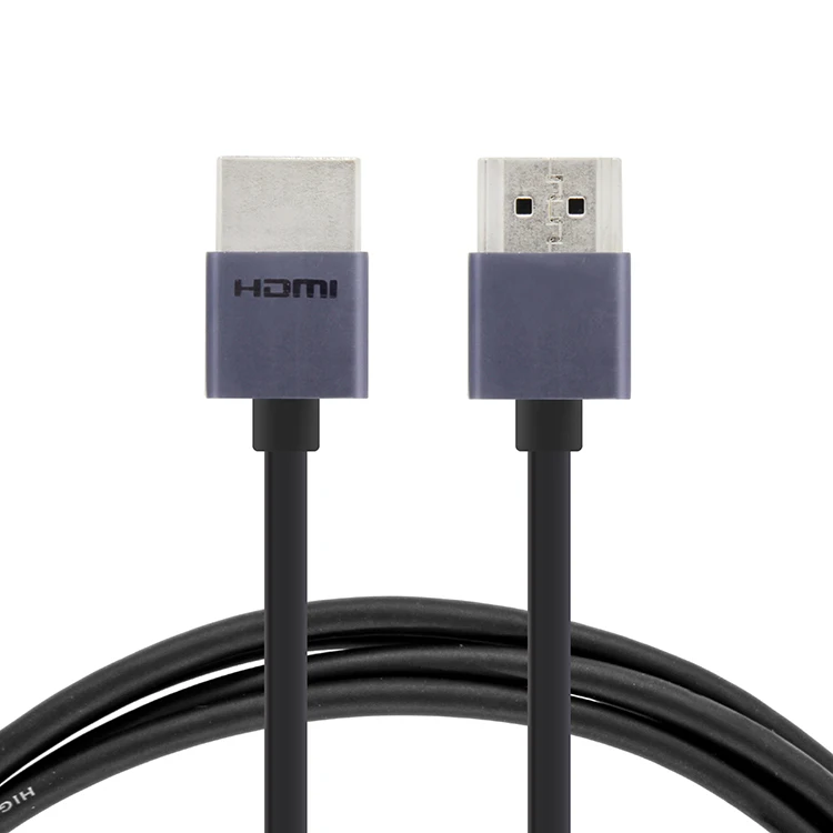 Bulk hd video ultra slim high speed hdmi cable with zinc alloy 2.0 hdtv ethernet 4 20cm 1m 2m - ANKUX.COM