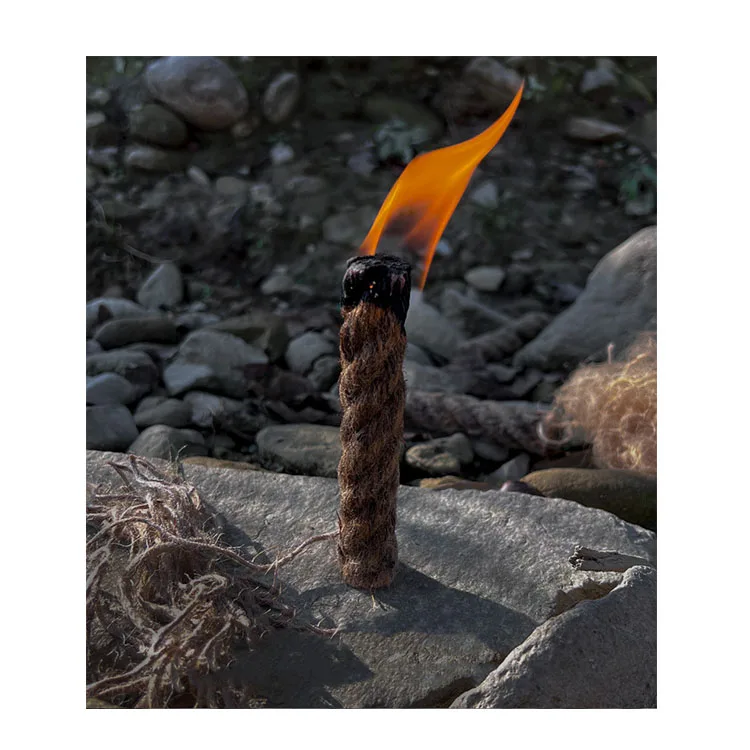 

2022 new product windproof tinder survival in fire starter twine fire starter sticks for outdoor barbecue