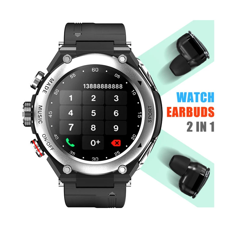 2021 new TWS 2 in 1 earphone &watch TWS wireless earbuds call smart watch calling function bracelet
2021 new TWS 2 in 1 earphone &watch TWS wireless earbuds call smart watch calling function bracelet