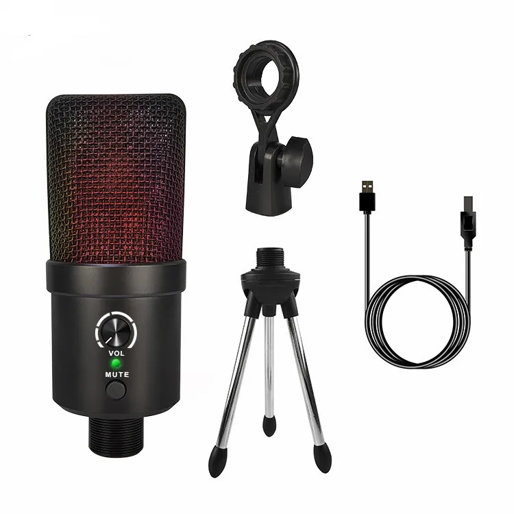 OEM Factory RGB Professional computer Portable Gaming Studio Condenser Mic USB Recording Microphone For PC Laptop, Black gold
OEM Factory RGB Professional computer Portable Gaming Studio Condenser Mic USB Recording Microphone For PC Laptop, Black gold