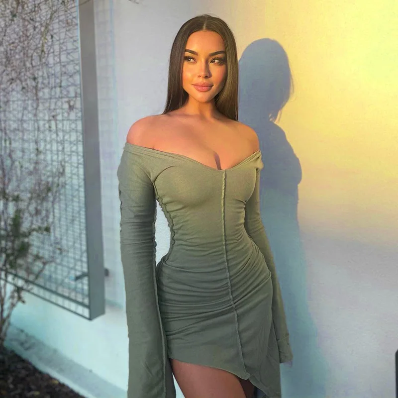 2021 new fashion mint color crew neck long sleeve irregular stylish sexy dress women casual dresses
2021 new fashion mint color crew neck long sleeve irregular stylish sexy dress women casual dresses
