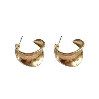 New Arrival S925 Silver Sterling U Shape Earrings 24K Gold Plated Curved Circle Stud Earrings for Girls
New Arrival S925 Silver Sterling U Shape Earrings 24K Gold Plated Curved Circle Stud Earrings for Girls
