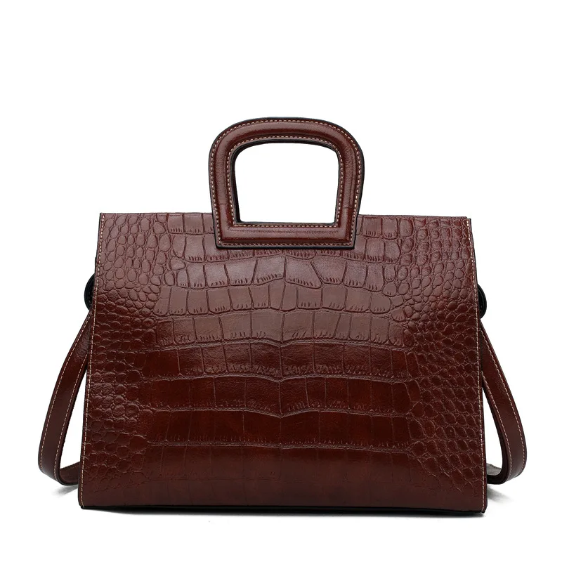 Fashion Genuine Leather Shoulder Messenger Bags 2021 New Large Capacity Casual Totes Crocodile Pattern Women Purse and Handbags
Fashion Genuine Leather Shoulder Messenger Bags 2021 New Large Capacity Casual Totes Crocodile Pattern Women Purse and Handbags