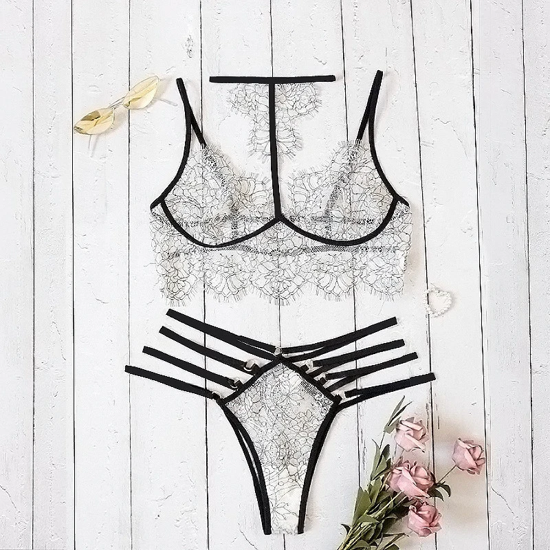 Super value selling Sexy Lace Bra and Panty Set Women Push up Bralette Thong Panties G-string Underwear
Super value selling Sexy Lace Bra and Panty Set Women Push up Bralette Thong Panties G-string Underwear