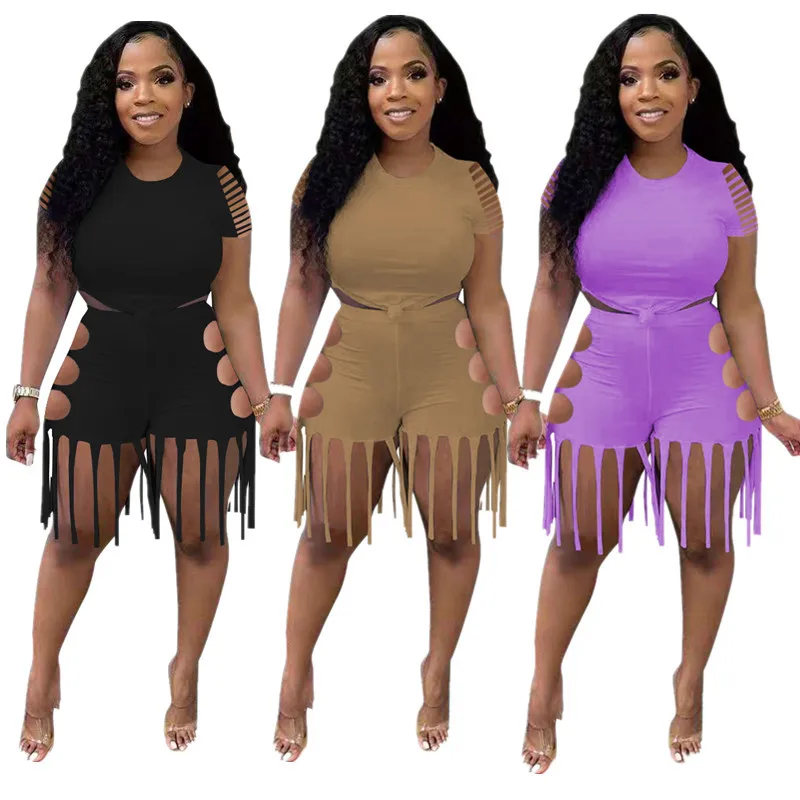 Casual 2022 Summer Two Piece Short Sets Women 2022 Women's Sets Hollow Out Tassel 2 Piece Shorts Sets
Casual 2022 Summer Two Piece Short Sets Women 2022 Women's Sets Hollow Out Tassel 2 Piece Shorts Sets
