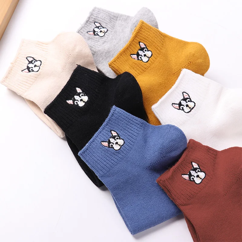 2019 high quality Puppy pattern socks invisible cotton with embroidery ankle unisex breathable women socks set, Multi color
2019 high quality Puppy pattern socks invisible cotton with embroidery ankle unisex breathable women socks set, Multi color