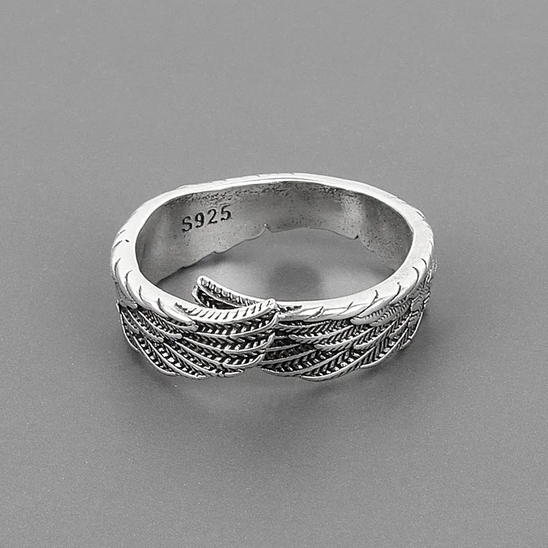 Vintage Design S925 Stud Angel Wings Adjustable Rings Retro Color Feather Open Rings For Women Fashion Jewelry
Vintage Design S925 Stud Angel Wings Adjustable Rings Retro Color Feather Open Rings For Women Fashion Jewelry