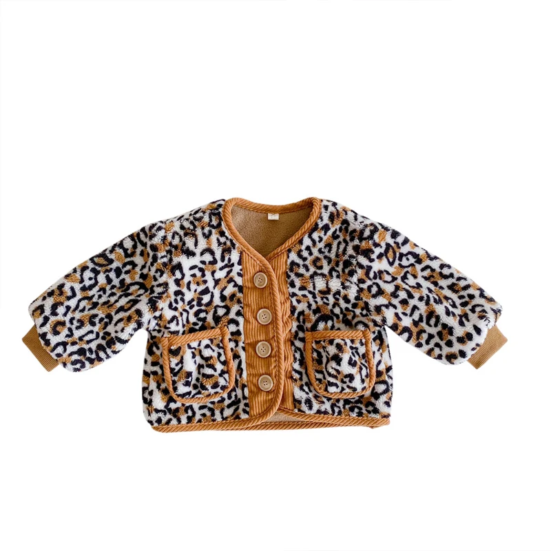 Wholesale Fall Autumn New Children's Casual Clothing Kids Fur Coat Wool Sweater Leopard Print Plus Velvet Jackets for Kids, Khaki,black
Wholesale Fall Autumn New Children's Casual Clothing Kids Fur Coat Wool Sweater Leopard Print Plus Velvet Jackets for Kids, Khaki,black