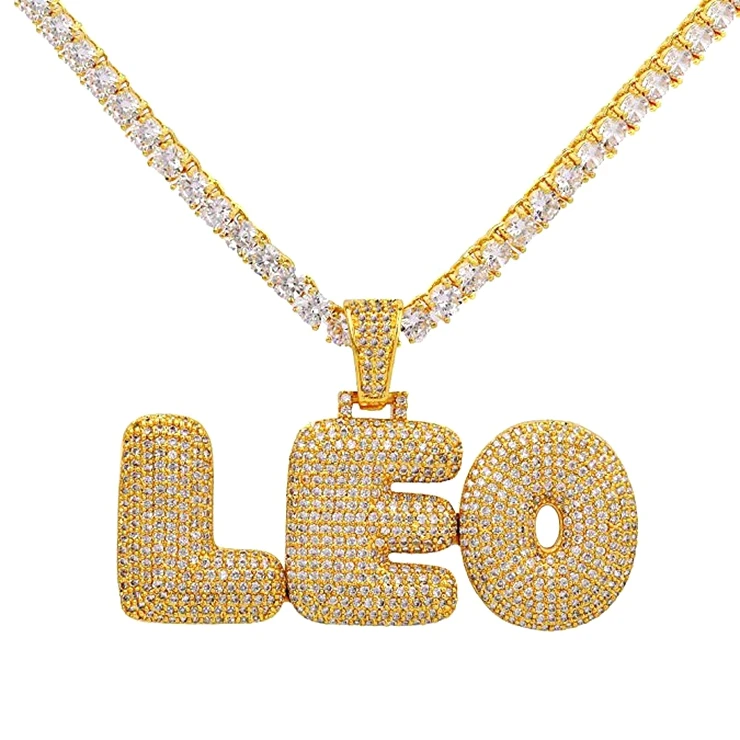 Hip Hop Bling Brass Cz Diamonds Iced Out Custom bubble Initial Letters Name Design Pendants
Hip Hop Bling Brass Cz Diamonds Iced Out Custom bubble Initial Letters Name Design Pendants