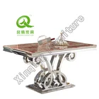 Sturdy Rectangular marble Modern Dinning Table Designs