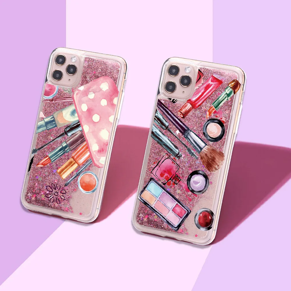 For iPhone 12 7Plus 7 6 6S 8 8Plus X XS Max Fashion Liquid Glitter Girl Makeup Cosmetics Lipsticks Perfume Soft Phone Case Cover, Multi
For iPhone 12 7Plus 7 6 6S 8 8Plus X XS Max Fashion Liquid Glitter Girl Makeup Cosmetics Lipsticks Perfume Soft Phone Case Cover, Multi