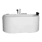 Factory ABS acrylic material bathroom cheap SPA whirlpool massage bathtub