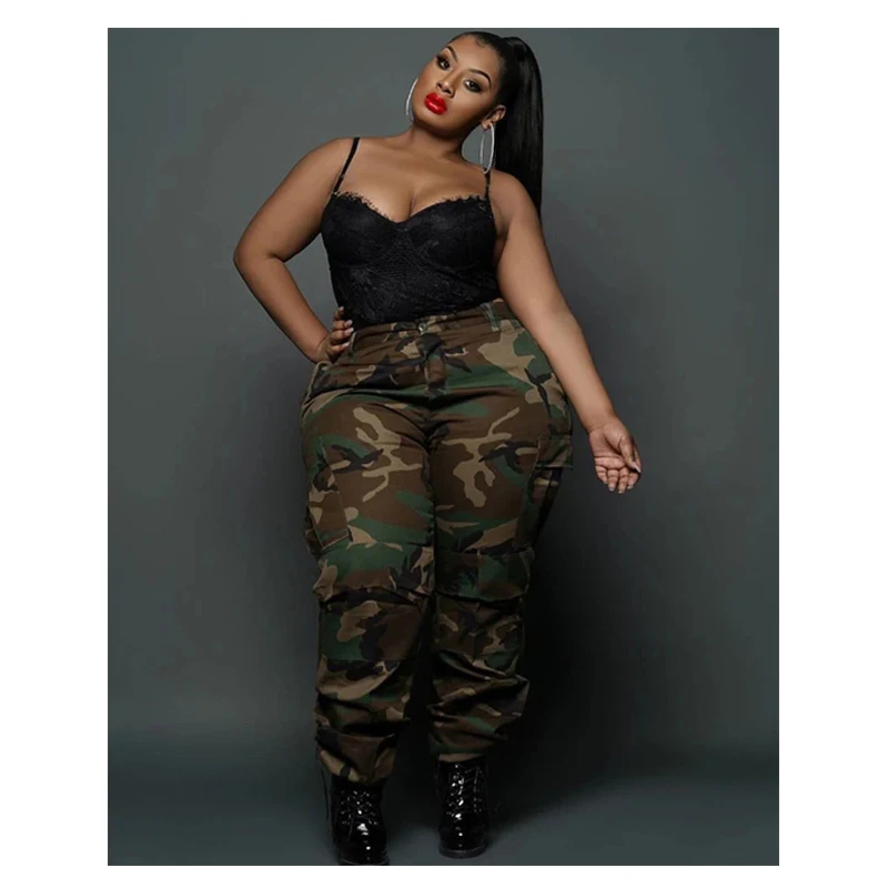 210 Women Plus Size Straight Pants Street Casual Camouflage Oversize Pants Women Trousers Long Jeans
210 Women Plus Size Straight Pants Street Casual Camouflage Oversize Pants Women Trousers Long Jeans