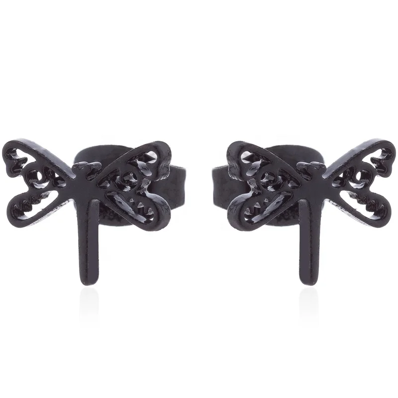 Wholesale Stainless Steel Animal Dragonfly Stud Earrings Silver/Gold/Rose Gold/Black Fashion Gift For Women Earrings
Wholesale Stainless Steel Animal Dragonfly Stud Earrings Silver/Gold/Rose Gold/Black Fashion Gift For Women Earrings