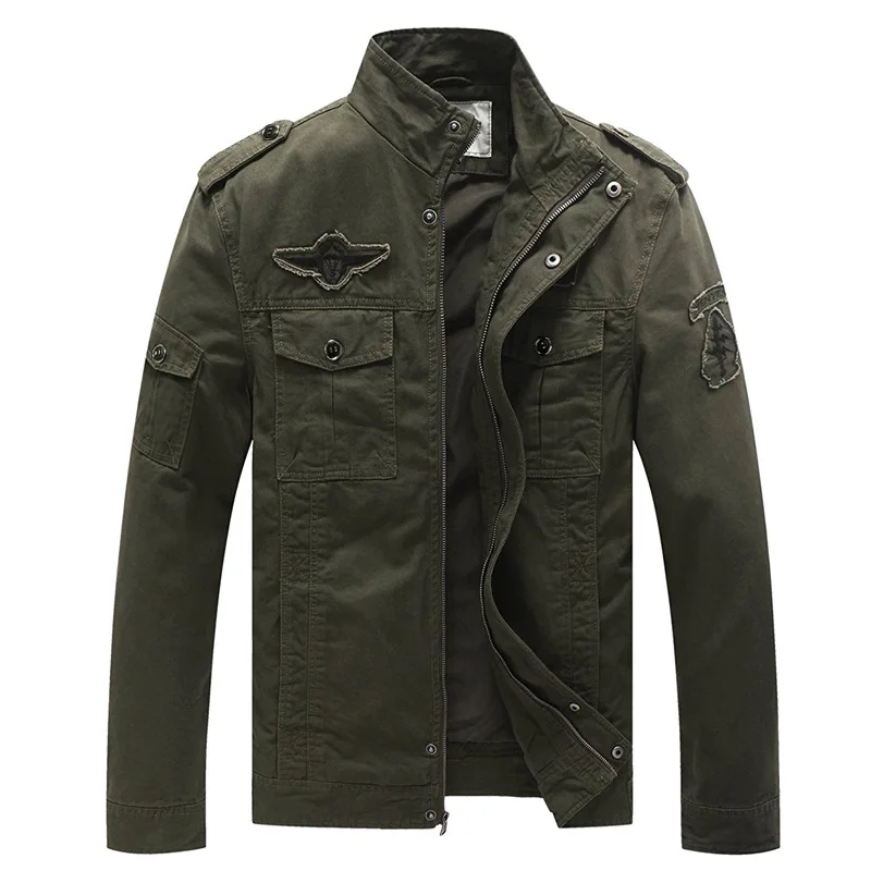 Autumn and winter new men's jacket European and American wind pure cotton loose embroidery military outfit large size men's coat
Autumn and winter new men's jacket European and American wind pure cotton loose embroidery military outfit large size men's coat