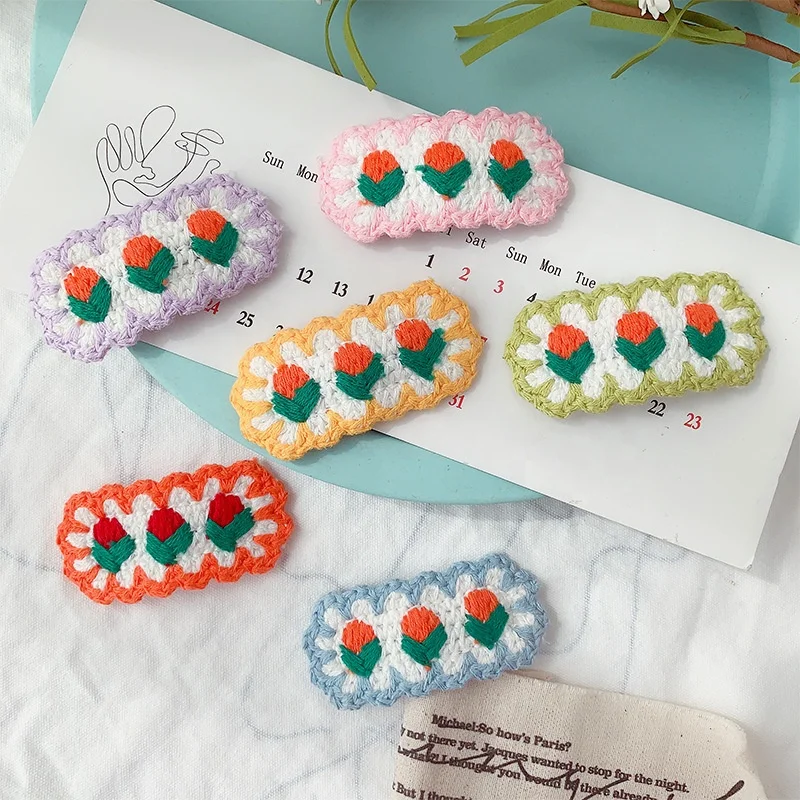 Winter Sweet Colorful Woolen Knitted Hairpins Strawberry Cherry Flower Woven Hair Clip Barrettes for Girl Women Hair Accessories, Picture shows
Winter Sweet Colorful Woolen Knitted Hairpins Strawberry Cherry Flower Woven Hair Clip Barrettes for Girl Women Hair Accessories, Picture shows