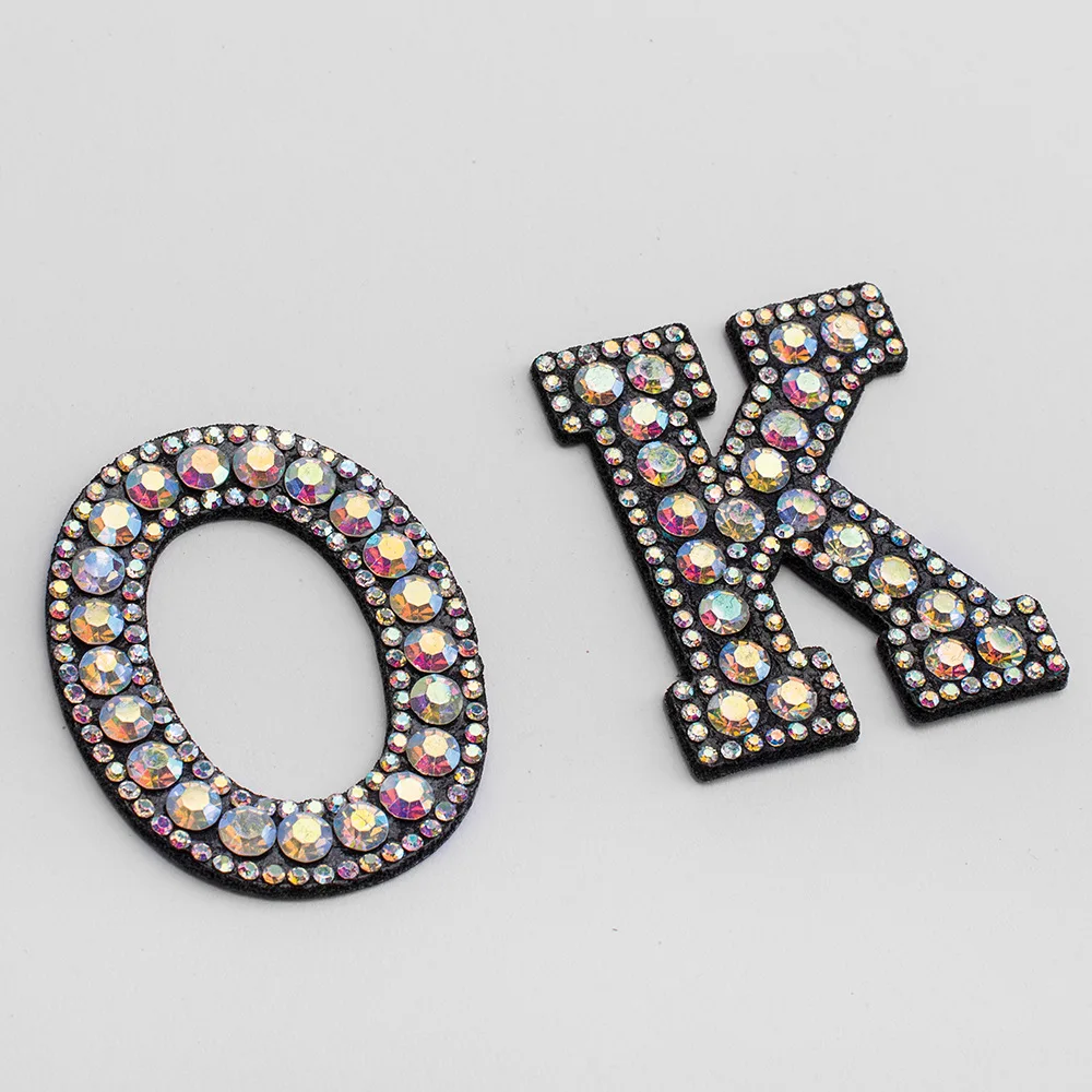 26 English letters AB diamond watercolor drill perm cloth patch patch coat bag hand sewing ironing patch
26 English letters AB diamond watercolor drill perm cloth patch patch coat bag hand sewing ironing patch