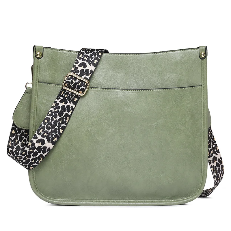 New Retro PU Leather Solid Messenger Bag Leopard Print Shoulder Strap Fashion Shoulder Bag Crossbody Female Bag
New Retro PU Leather Solid Messenger Bag Leopard Print Shoulder Strap Fashion Shoulder Bag Crossbody Female Bag