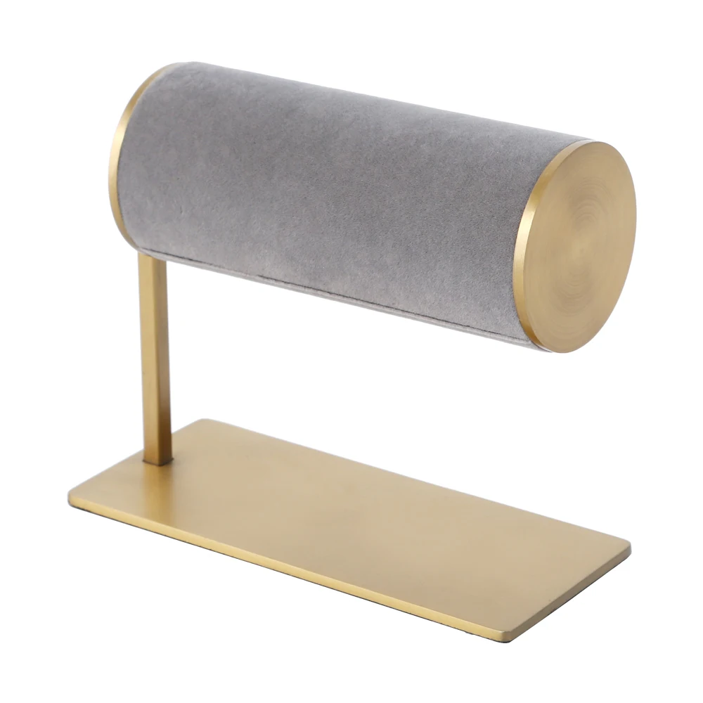 RuiChen High-end Brushed Gold Metal And Suede Jewelry Bracelet Holder Velvet Bangle Display Rack for Bracelets Watch Holder
RuiChen High-end Brushed Gold Metal And Suede Jewelry Bracelet Holder Velvet Bangle Display Rack for Bracelets Watch Holder