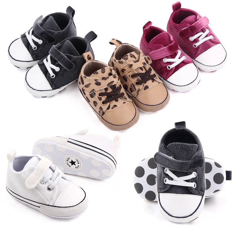 New Arrival Star Dot Canvas Baby Sneakers Shoes Lace Up Walking Shoes Soft Sole Slip on House Slippers, 4 colors
New Arrival Star Dot Canvas Baby Sneakers Shoes Lace Up Walking Shoes Soft Sole Slip on House Slippers, 4 colors