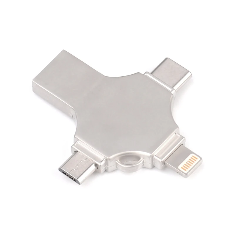 Hot Selling 4in1 OTG Type C Micro USB Flashdisk Memory Stick3.0 Flash Drive Promotion Gift with Customized LOGO
Hot Selling 4in1 OTG Type C Micro USB Flashdisk Memory Stick3.0 Flash Drive Promotion Gift with Customized LOGO
