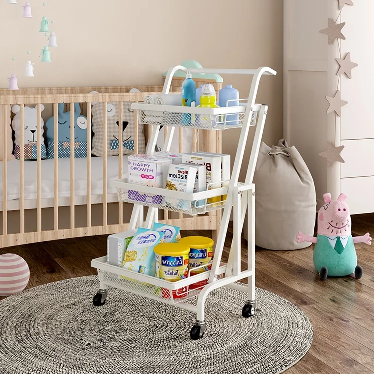 Parallel foldable movable floor stroller racks baby supplies storage stroller, Black/white/pink/blue
Parallel foldable movable floor stroller racks baby supplies storage stroller, Black/white/pink/blue