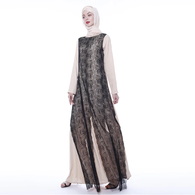 High Quality Muslim Stitching lace dresses With Fashion Design for muslim clothing factory wholesale
High Quality Muslim Stitching lace dresses With Fashion Design for muslim clothing factory wholesale