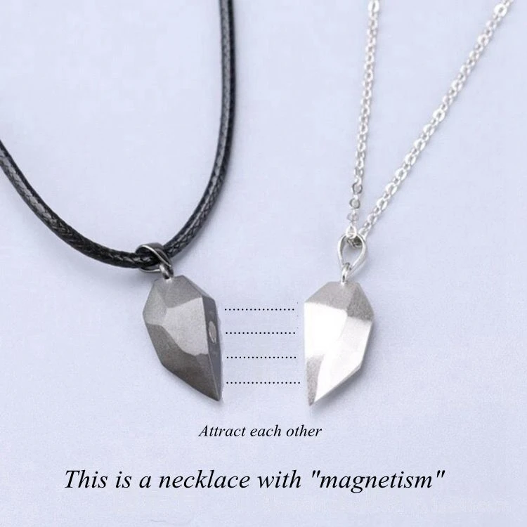 Two Souls One Heart Pendant Necklaces for Couple Wishing Stone Creative Magnet Couples Necklace
Two Souls One Heart Pendant Necklaces for Couple Wishing Stone Creative Magnet Couples Necklace