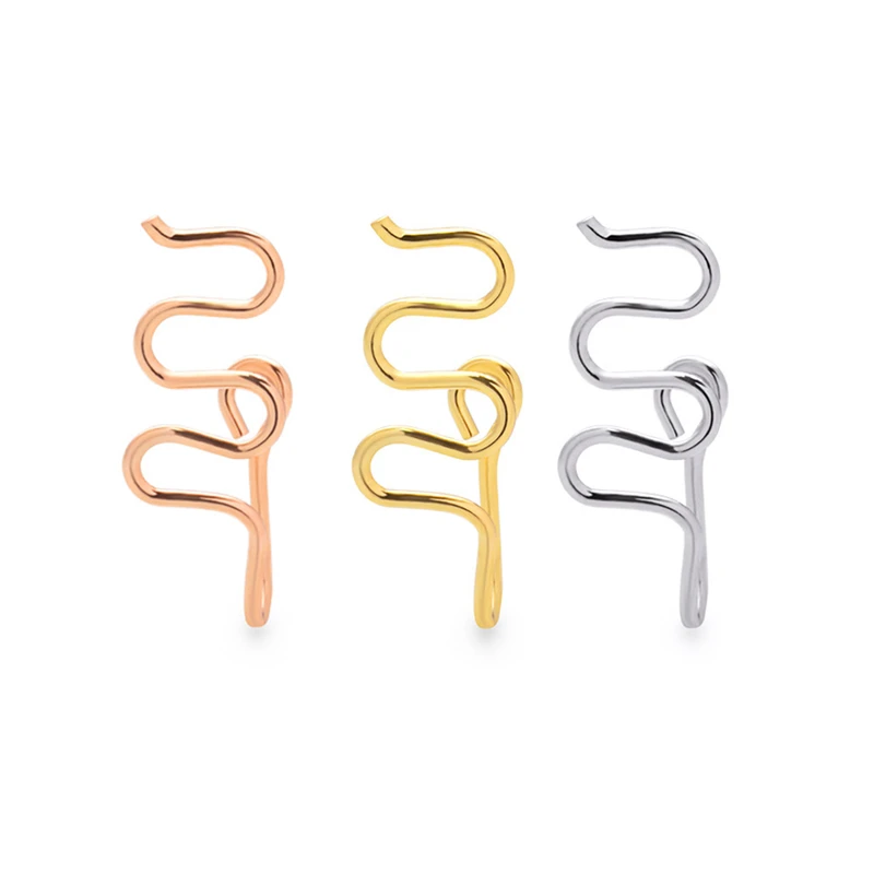 Wholesale High Quality Nose Cuff Non Piercing Nose Ring Snake Shape Non Pierced Nose Clip Sexy Body Jewelry
Wholesale High Quality Nose Cuff Non Piercing Nose Ring Snake Shape Non Pierced Nose Clip Sexy Body Jewelry