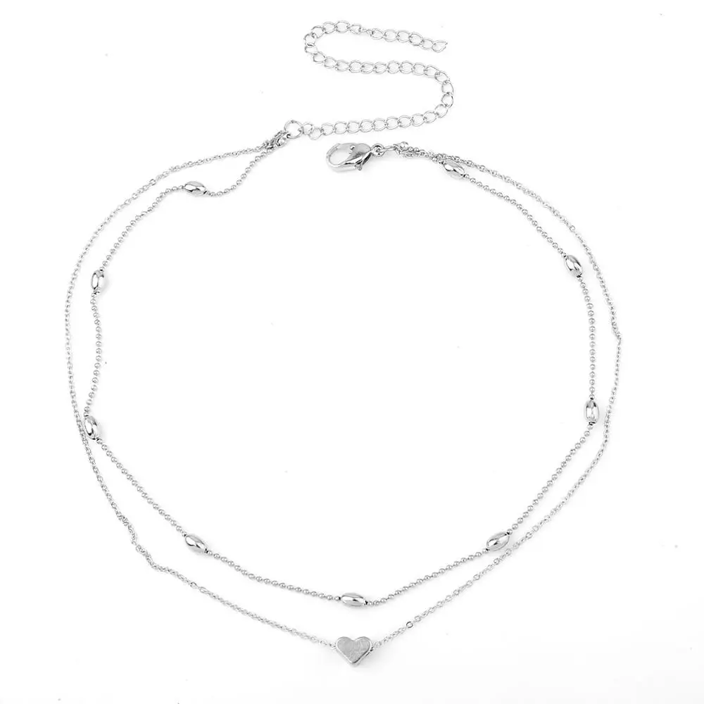 Simple Fashionable Female Clavicle Choker Necklace Peach Heart Multi-Layer Clavicle Neck Chain Necklace Heart-Shaped Pendant Gif, Picture
Simple Fashionable Female Clavicle Choker Necklace Peach Heart Multi-Layer Clavicle Neck Chain Necklace Heart-Shaped Pendant Gif, Picture