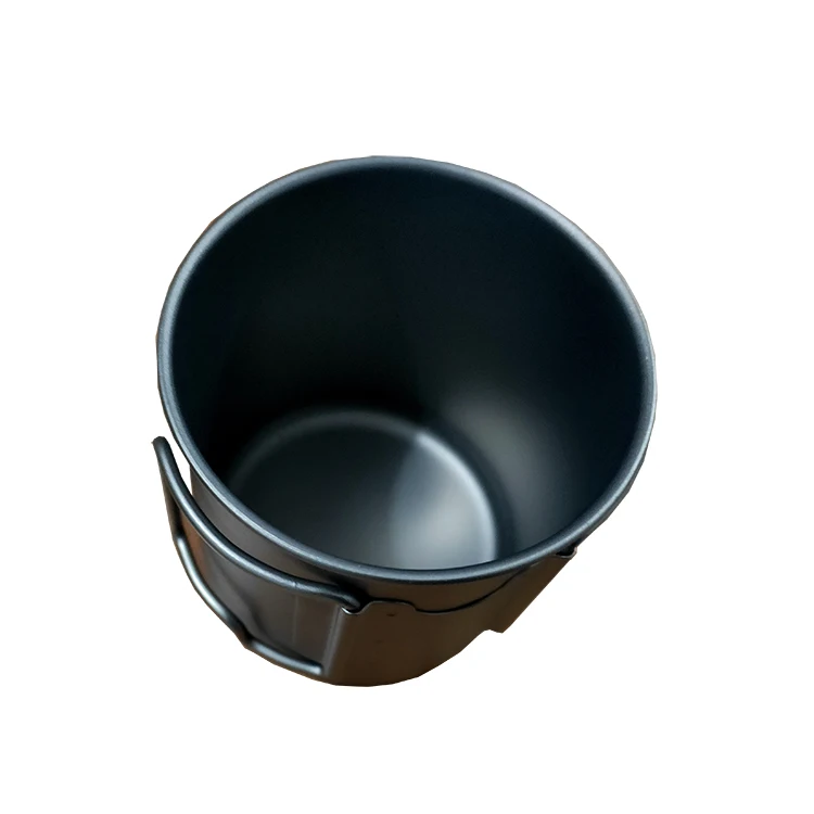 factory price 350ml outdoor Titanium cup titanium coffee cup with foldable handlebar, Silver
factory price 350ml outdoor Titanium cup titanium coffee cup with foldable handlebar, Silver