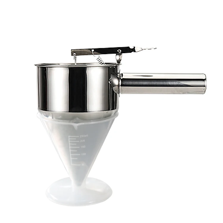 CE stainless steel Handheld Cupcake Baking Funnel/Cooking Funnel/Baking tools for baking gelato popsicle ice cream
CE stainless steel Handheld Cupcake Baking Funnel/Cooking Funnel/Baking tools for baking gelato popsicle ice cream