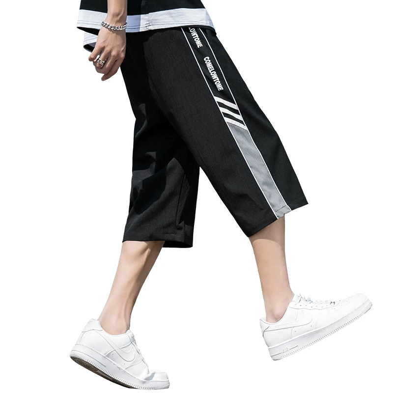 Fashion Capris Shorts Boy's Half Pants with Elastic Waist Drawstring Men's 3/4 Long Pants, White/black/yellow/army green
Fashion Capris Shorts Boy's Half Pants with Elastic Waist Drawstring Men's 3/4 Long Pants, White/black/yellow/army green
