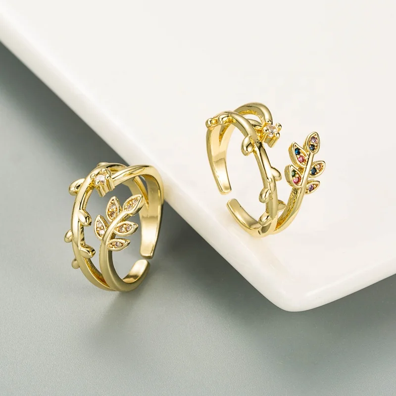 SC New Trendy Gold Plated Adjustable Couple Ring Fashion Creative Charm Diamond Leaf Flower Ring for Women Men
SC New Trendy Gold Plated Adjustable Couple Ring Fashion Creative Charm Diamond Leaf Flower Ring for Women Men