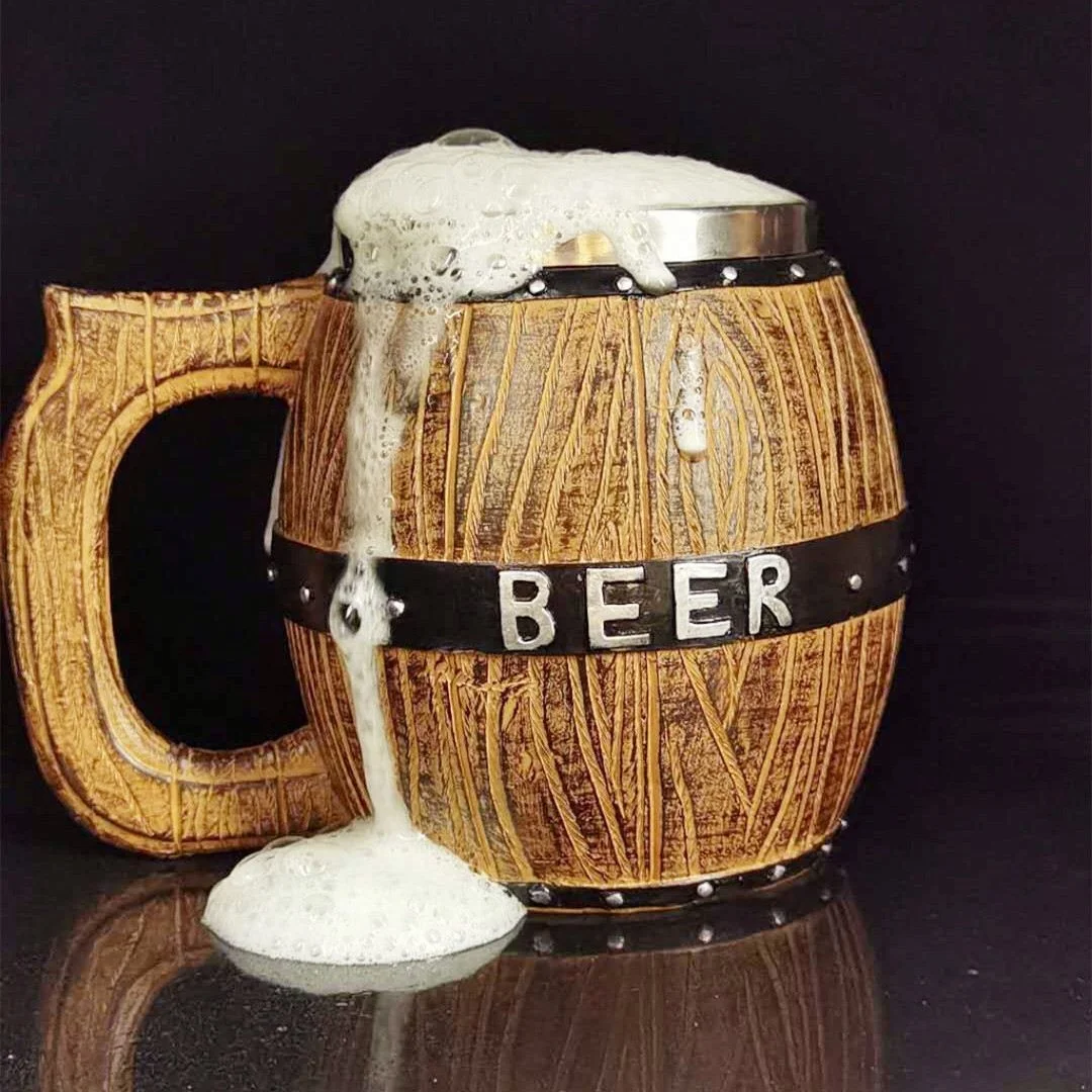 Stainless Steel Wooden Barrel Creative Large Capacity Tie Beer Mugs Bar Wine Glass Mug
Stainless Steel Wooden Barrel Creative Large Capacity Tie Beer Mugs Bar Wine Glass Mug