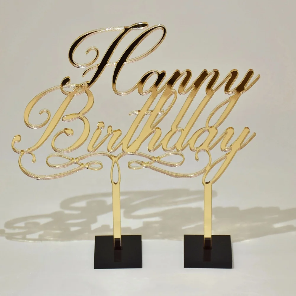 Cute sweet gold mirror acrylic happy birthday party decoration, Black,pink,blue,white,red,green,mirror,glitter acrylic
Cute sweet gold mirror acrylic happy birthday party decoration, Black,pink,blue,white,red,green,mirror,glitter acrylic
