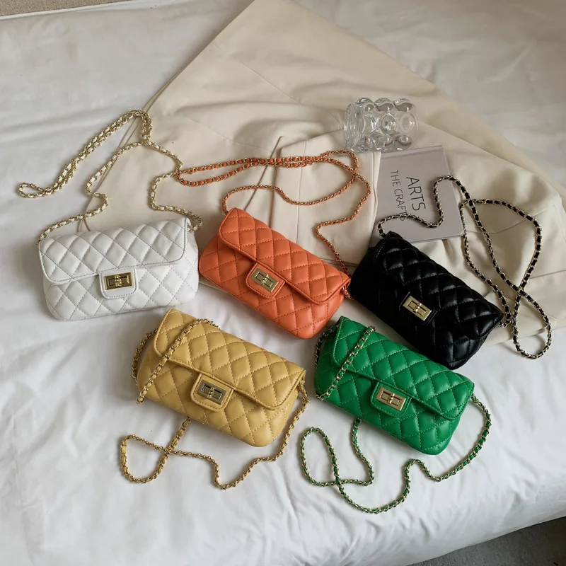 Fashion Exquisite Vogue Woman Single Lock Chain Shoulder Crossbody Messenger Bag, White, yellow, green, black, orange
Fashion Exquisite Vogue Woman Single Lock Chain Shoulder Crossbody Messenger Bag, White, yellow, green, black, orange