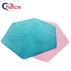 GOER high quality factory price non-slip bath mat soft flannel living room doormat Hexagonal carpets rugs