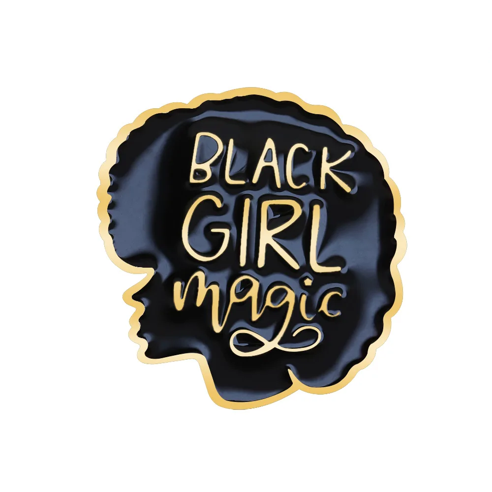 Personalized New Portrait Lettering BLACKGIRL MAGIC Badge Silk Scarf Buckle Brooches
Personalized New Portrait Lettering BLACKGIRL MAGIC Badge Silk Scarf Buckle Brooches
