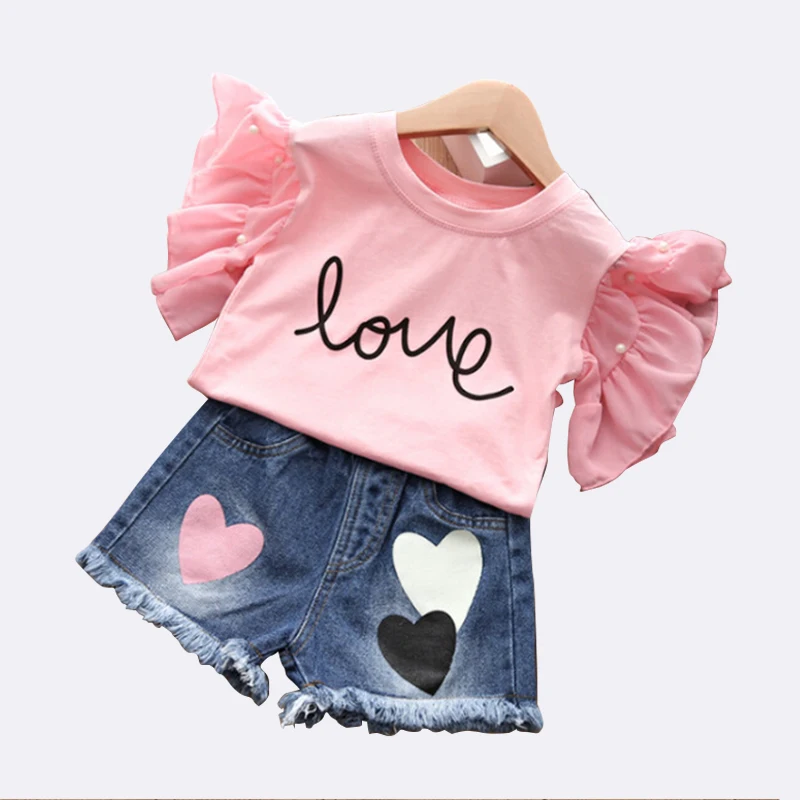 Bulk wholesale summer kids clothing baby clothes short sleeve t shirt and shorts casual set for girl, Picture shows
Bulk wholesale summer kids clothing baby clothes short sleeve t shirt and shorts casual set for girl, Picture shows