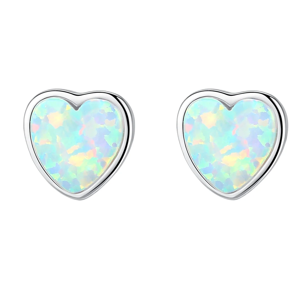 Delicate Hot Selling Heart Fashion Silver Jewelry 925 Sterling Simple Stud Opal Earrings
Delicate Hot Selling Heart Fashion Silver Jewelry 925 Sterling Simple Stud Opal Earrings