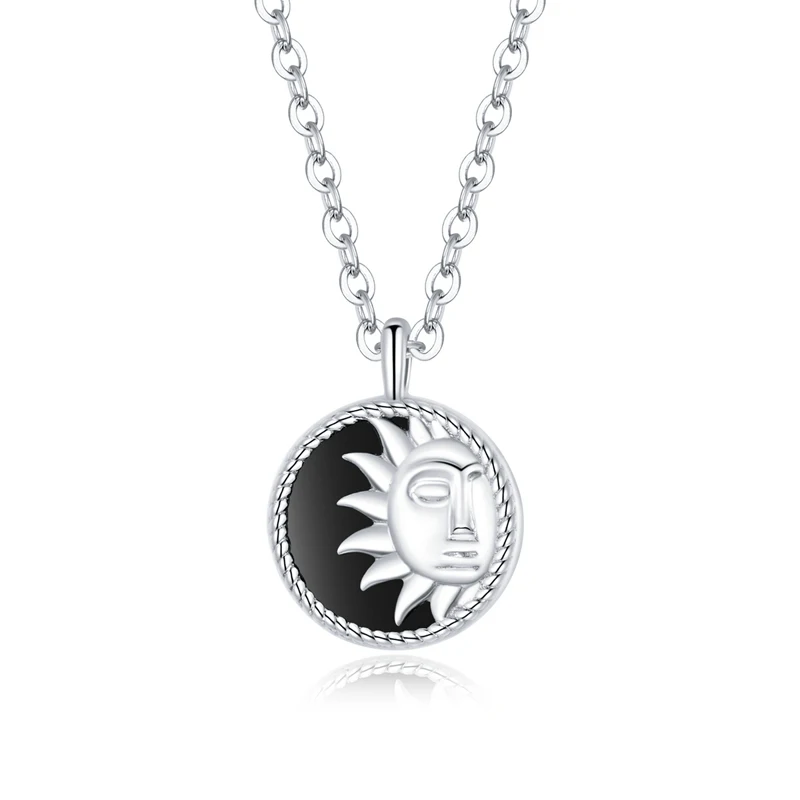 Fashion Bulk 925 Sterling Silver Round Shield Sun Pendant Sterling Silver S925 Pure Necklace Chain For Children Womens
Fashion Bulk 925 Sterling Silver Round Shield Sun Pendant Sterling Silver S925 Pure Necklace Chain For Children Womens