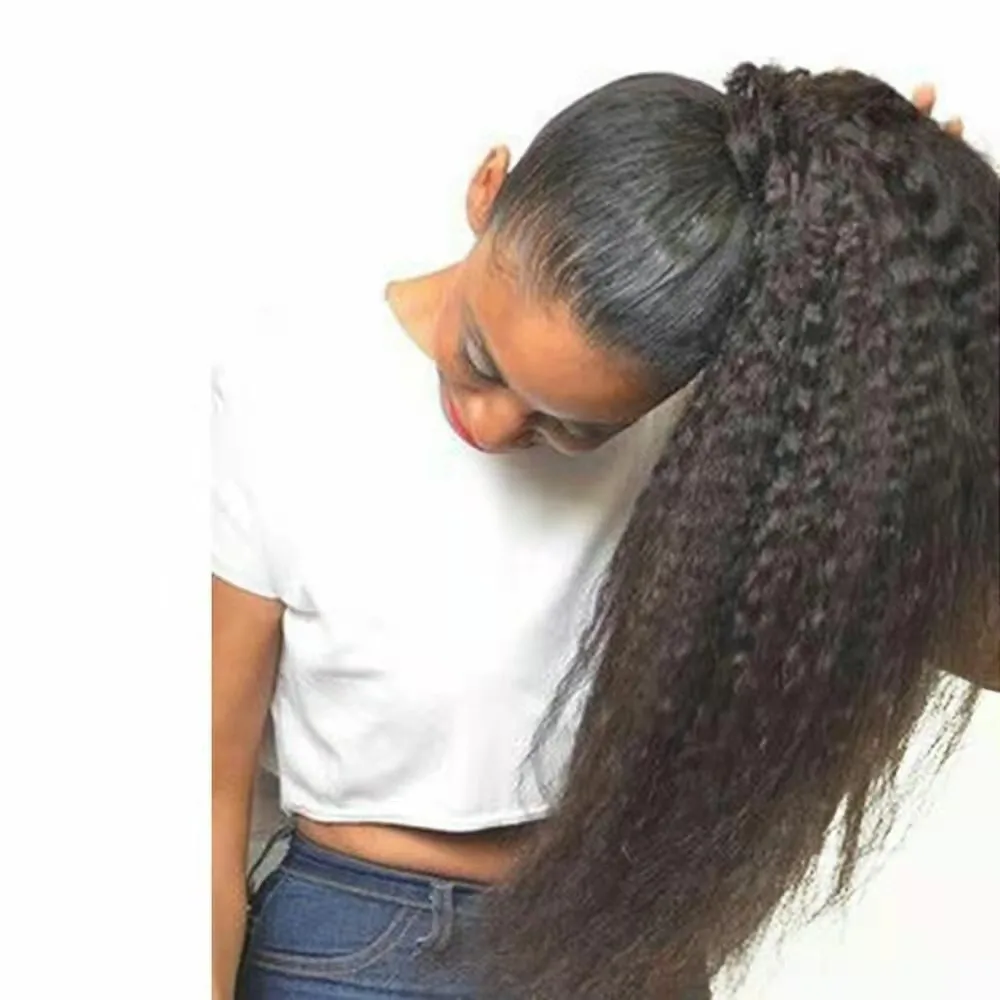 Ponytail Real Hair Best quality Double drawn natural real Brazilian virgin remy human hair drawstring ponytail Extension
Ponytail Real Hair Best quality Double drawn natural real Brazilian virgin remy human hair drawstring ponytail Extension