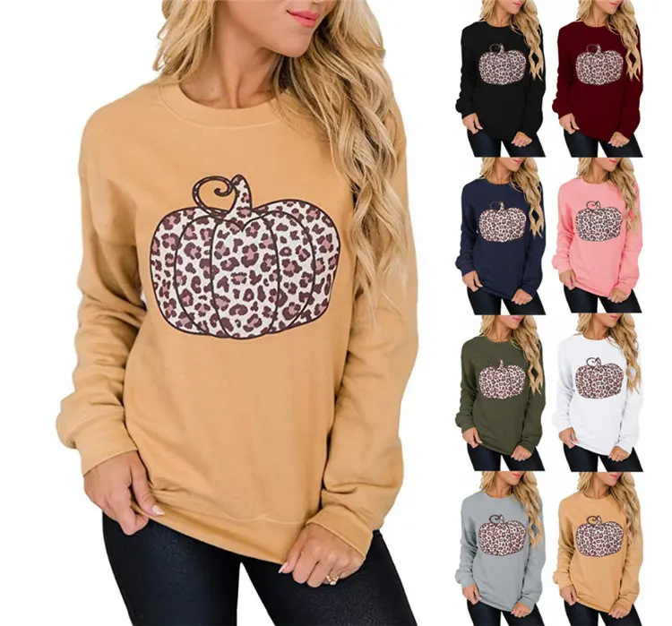 TKOP1959 Fall/Winter Women's Round Neck Halloween Pumpkin Leopard Print Long Sleeve Women Sweatshirt
TKOP1959 Fall/Winter Women's Round Neck Halloween Pumpkin Leopard Print Long Sleeve Women Sweatshirt