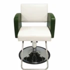 Hot Sale Salon Equipment Beauty Hair Salon Furniture Styling Barber Shop Chair Newest Wood Furniture PVC Leather