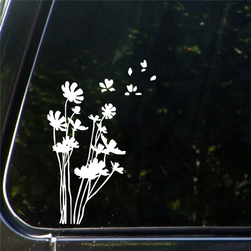 7.5" Flowers in the Wind Vinyl Window Decal Laptop Ipad Motorcycle Truck Car Window Wall sticker decal, 12 colors 
7.5" Flowers in the Wind Vinyl Window Decal Laptop Ipad Motorcycle Truck Car Window Wall sticker decal, 12 colors