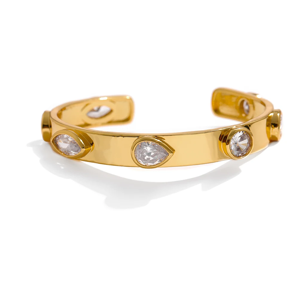 Yhpup Delicate Cubic Zirconia Jewelry Charm Metal 14 K Copper Bracelet For Women 2021
Yhpup Delicate Cubic Zirconia Jewelry Charm Metal 14 K Copper Bracelet For Women 2021