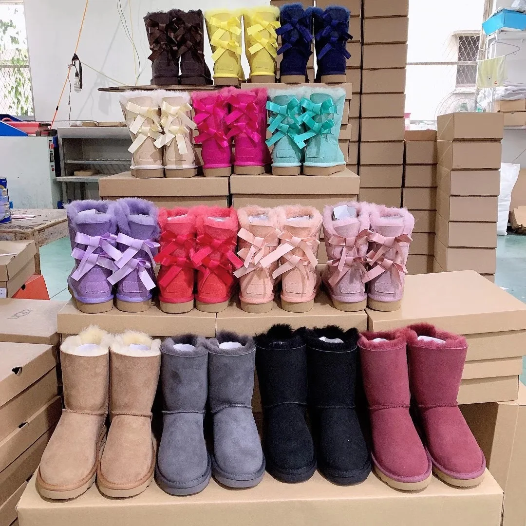 Wholesale fashion ladies sheepskin kids women winter snow ribbon fur boots with bows
Wholesale fashion ladies sheepskin kids women winter snow ribbon fur boots with bows
