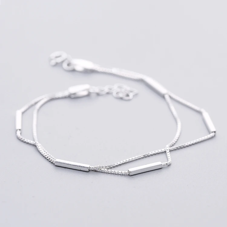 New Arrival Hot Sale Wholesale 925 Silver Geometric double layer Charm Bracelet Women, Picture shows
New Arrival Hot Sale Wholesale 925 Silver Geometric double layer Charm Bracelet Women, Picture shows