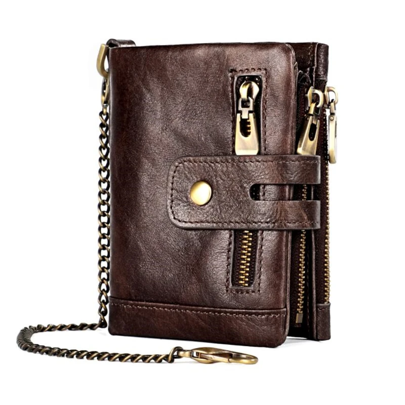 Wholesale custom Amazon vintage anti theft pocket RFID real leather mens wallet with chain, Black,coffee,brown, red 
Wholesale custom Amazon vintage anti theft pocket RFID real leather mens wallet with chain, Black,coffee,brown, red